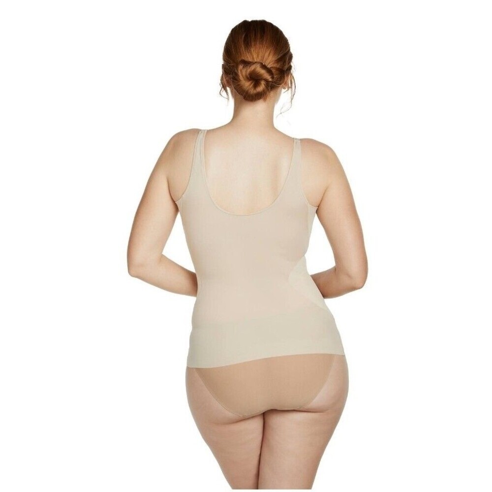 Naomi & Nicole Waist Shaping Tank 7503 White Small Firm Compression Slimming - Picture 10 of 11